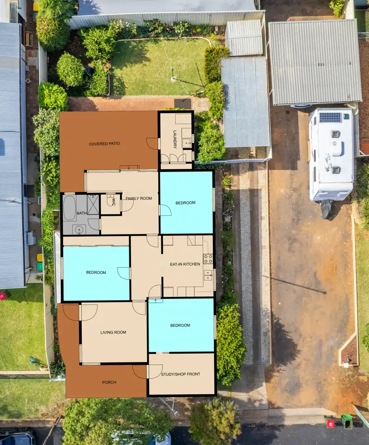 Floorplan of Homely house listing, 32a Taylor Street, Dubbo NSW 2830