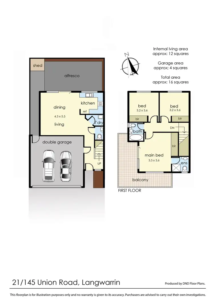 Floorplan of Homely townhouse listing, 21/145 Union Road, Langwarrin VIC 3910