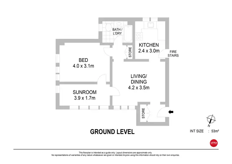 Floorplan of Homely apartment listing, 1/14 Victoria Avenue, Woollahra NSW 2025