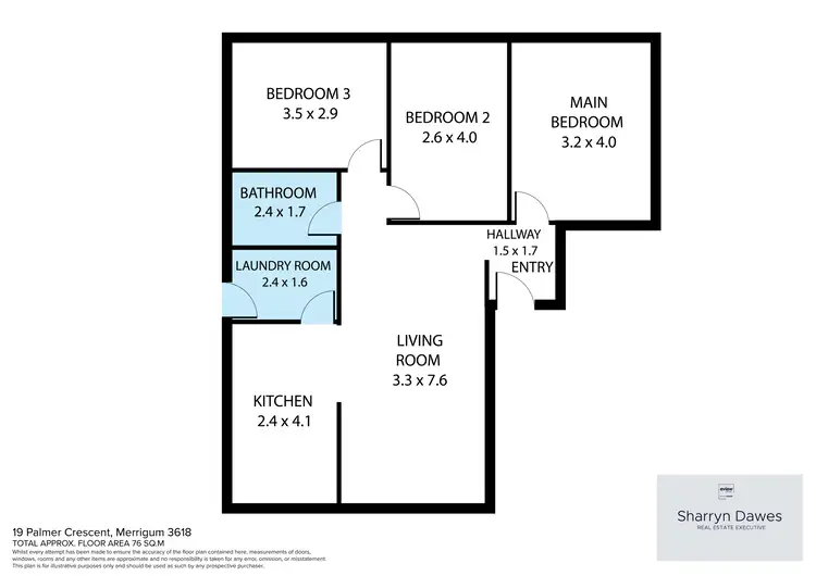Floorplan of Homely house listing, 19 Palmer Crescent, Merrigum VIC 3618