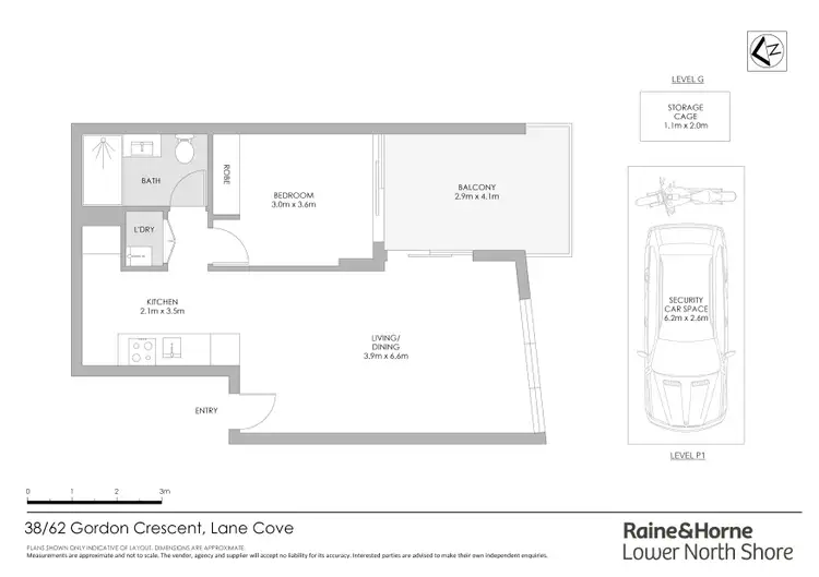 Floorplan of Homely apartment listing, 38/62 Gordon Crescent, Lane Cove NSW 2066