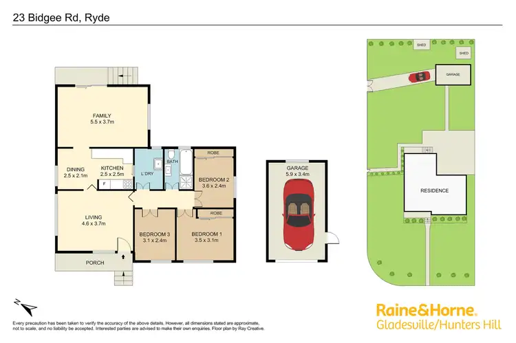 Floorplan of Homely house listing, 23 Bidgee Road, Ryde NSW 2112
