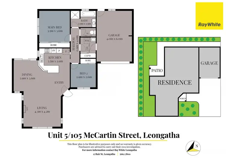 Floorplan of Homely unit listing, 5/105 McCartin Street, Leongatha VIC 3953