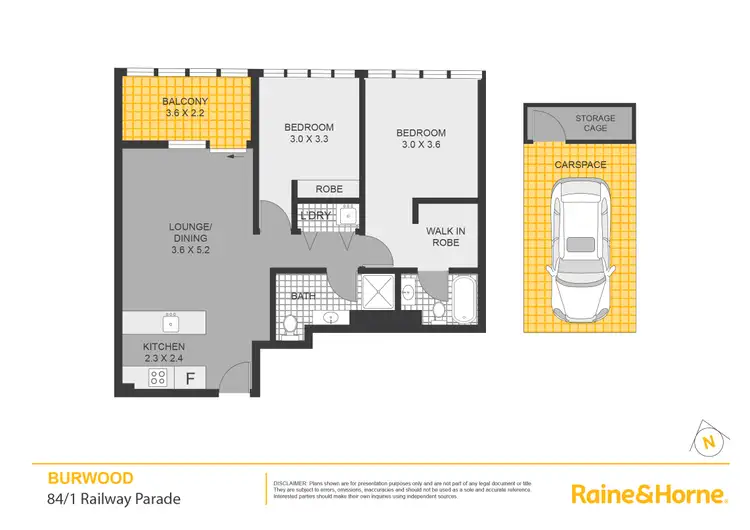 Floorplan of Homely apartment listing, 84/1 Railway Parade, Burwood NSW 2134