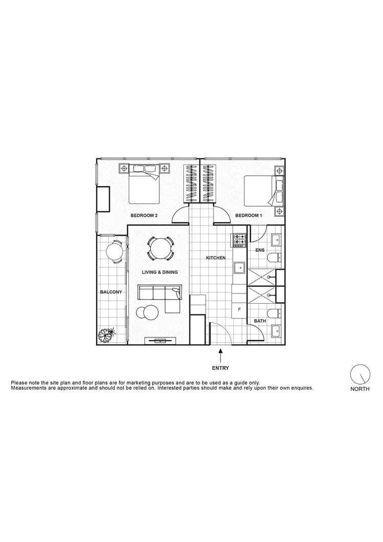 Floorplan of Homely apartment listing, 2506/639 Lonsdale Street, Melbourne VIC 3000