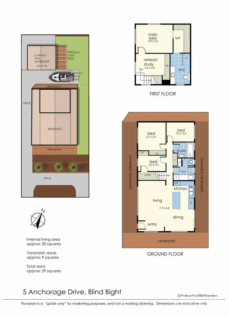 Floorplan of Homely house listing, 5 Anchorage Drive, Blind Bight VIC 3980