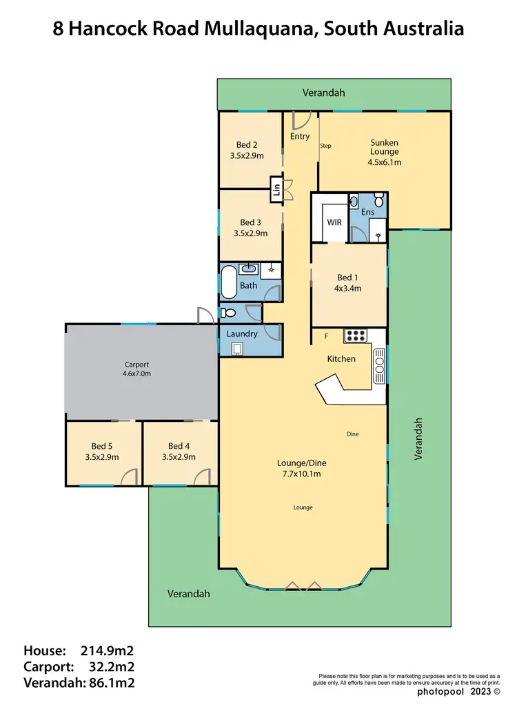 Floorplan of Homely house listing, 8 Hancock Road MULLAQUANA via, Whyalla SA 5600