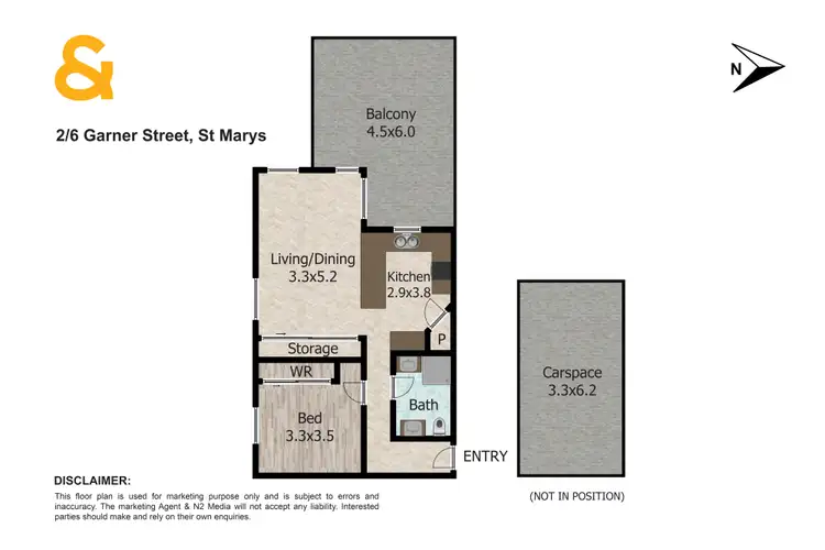Floorplan of Homely apartment listing, 2/6 Garner Street, St Marys NSW 2760