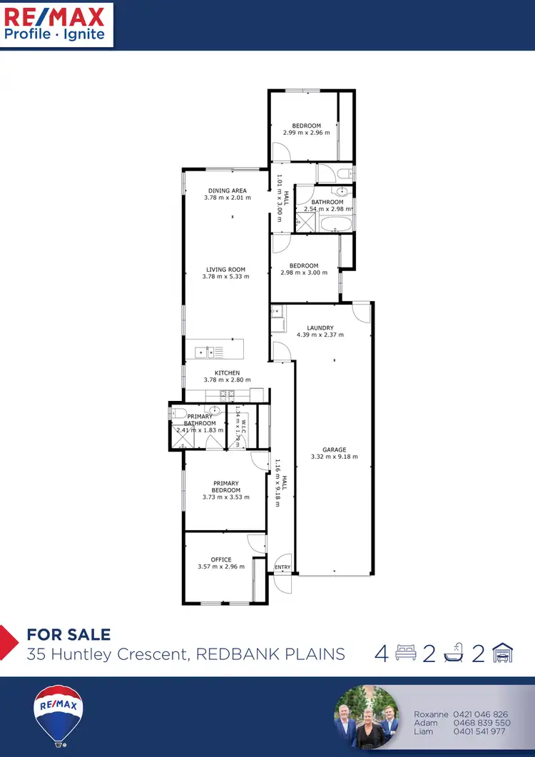 Floorplan of Homely house listing, 35 Huntley Crescent, Redbank Plains QLD 4301