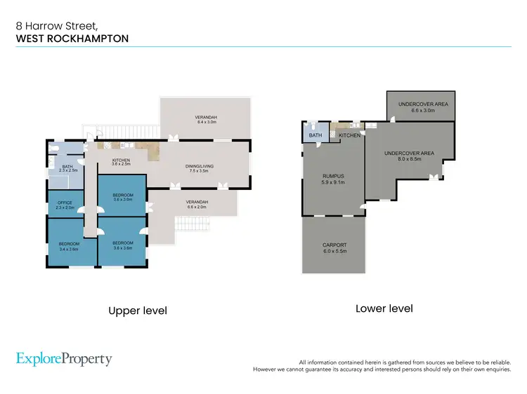 Floorplan of Homely house listing, 8 Harrow Street, West Rockhampton QLD 4700
