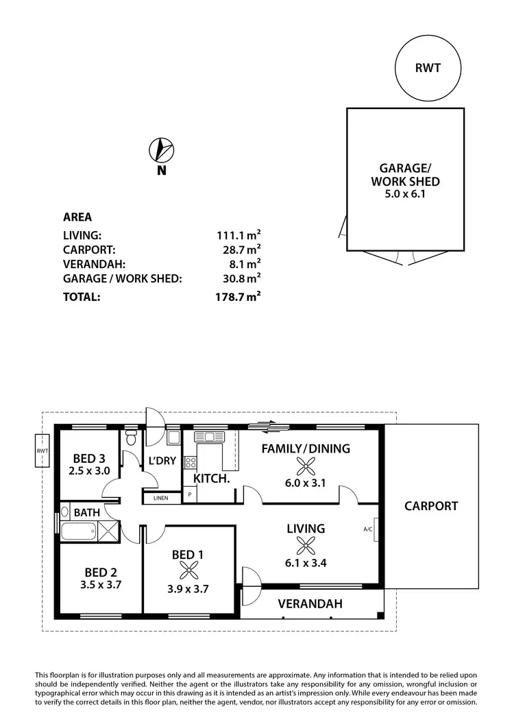 Floorplan of Homely house listing, 64 Ashbourne Road, Strathalbyn SA 5255