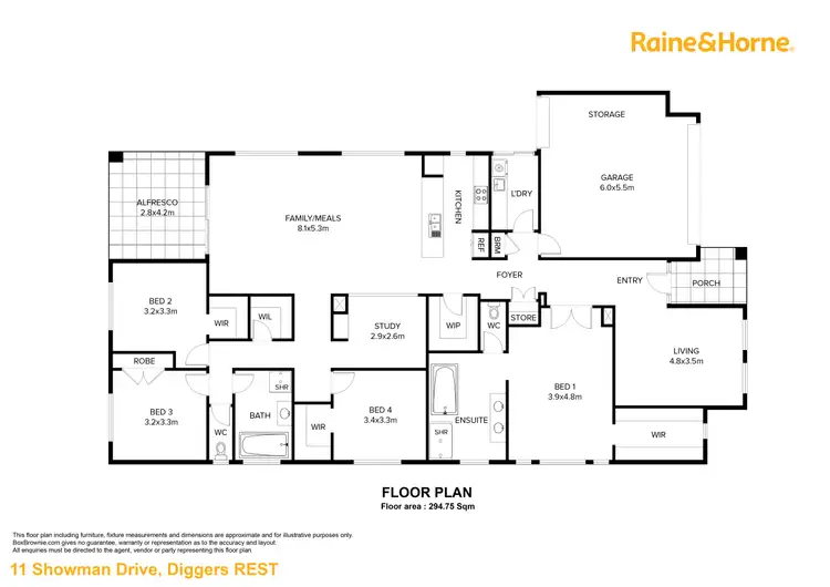 Floorplan of Homely house listing, 11 Showman Drive, Diggers Rest VIC 3427