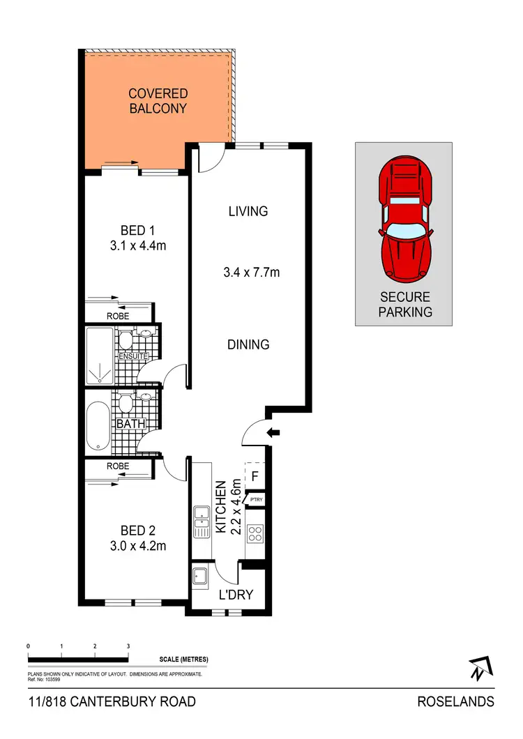 Floorplan of Homely apartment listing, 11/818-826 Canterbury Road, Roselands NSW 2196