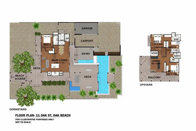 Floorplan of Homely house listing, 11 Oak Street, Oak Beach QLD 4877