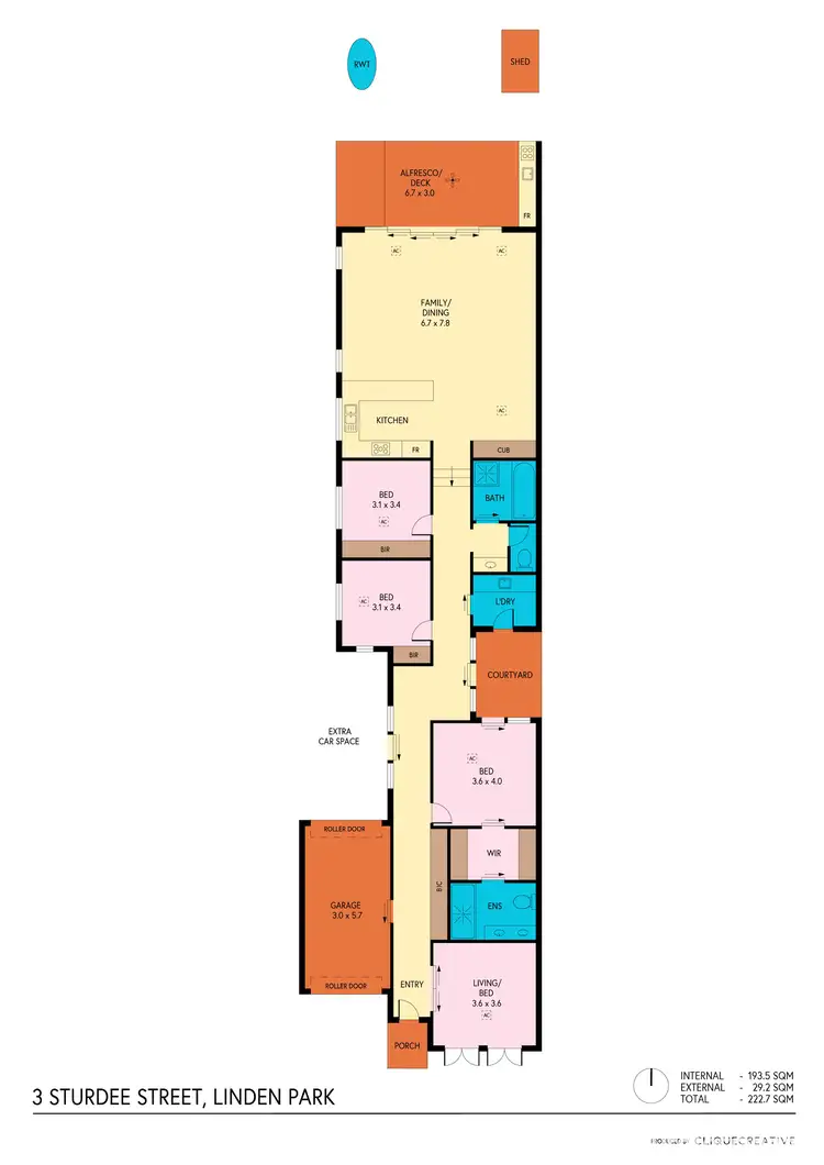 Floorplan of Homely house listing, 3 Sturdee Street, Linden Park SA 5065