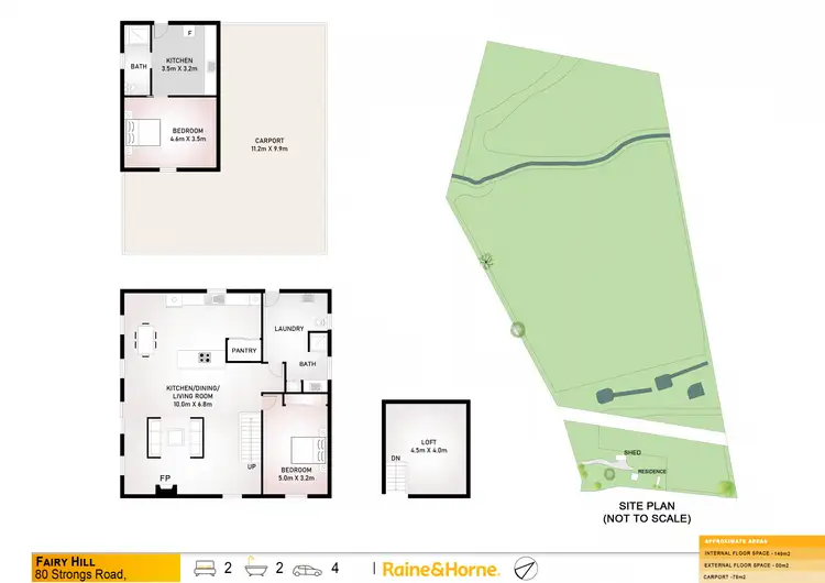 Floorplan of Homely rural property listing, 80 Strongs Road, Fairy Hill NSW 2470