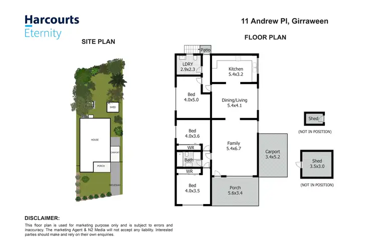 Floorplan of Homely house listing, 11 Andrew Place, Girraween NSW 2145