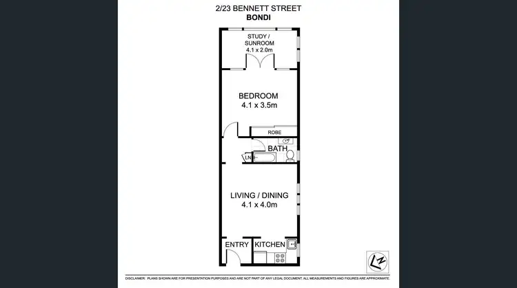 Floorplan of Homely apartment listing, 2/23 Bennett Street, Bondi NSW 2026