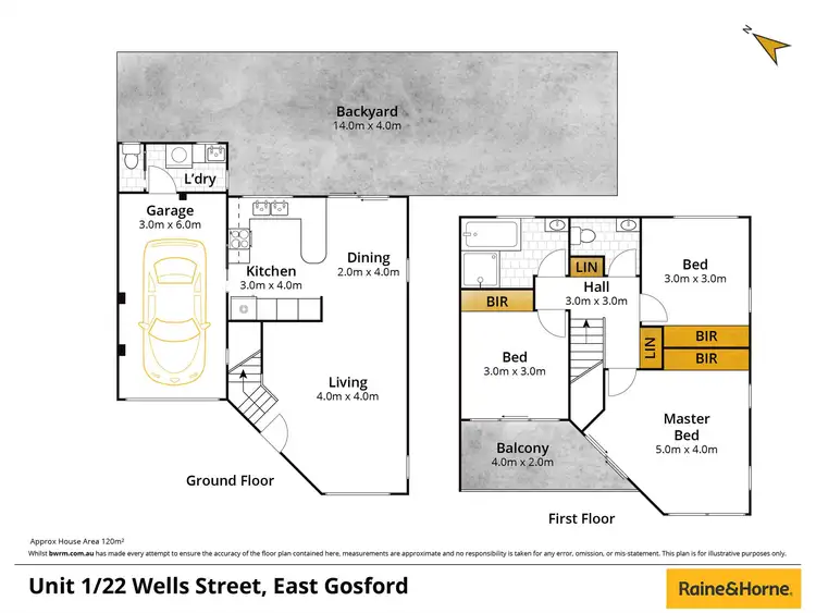 Floorplan of Homely townhouse listing, 1/22 Wells Street, East Gosford NSW 2250