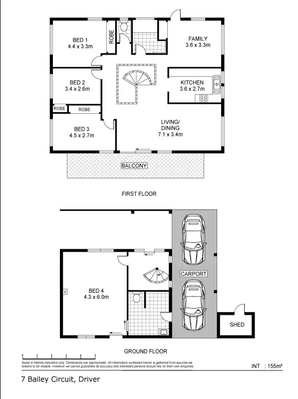 Floorplan of Homely house listing, 7 Bailey Circuit, Driver NT 830