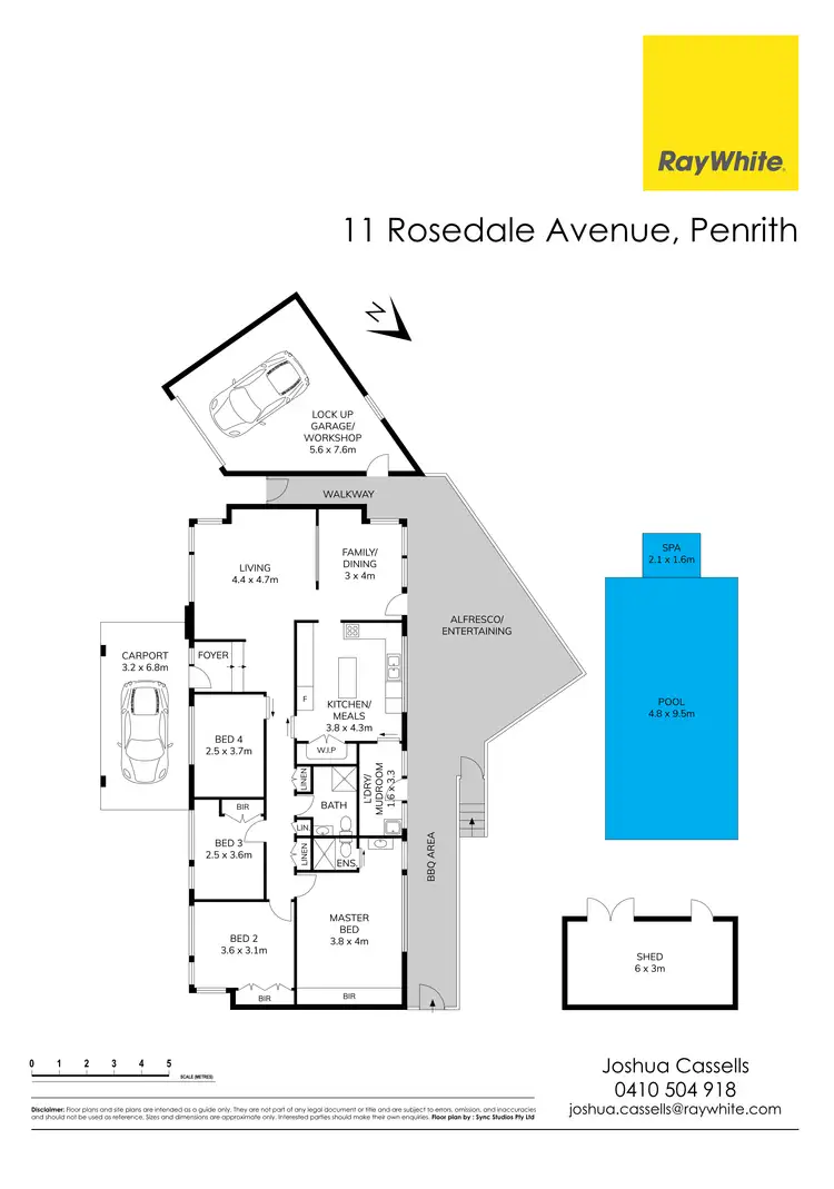 Floorplan of Homely house listing, 11 Rosedale Avenue, Penrith NSW 2750