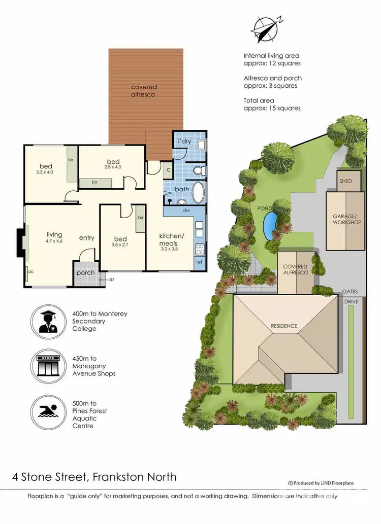 Floorplan of Homely house listing, 4 Stone Street, Frankston North VIC 3200