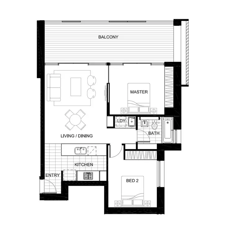 Floorplan of Homely apartment listing, 304N/1 Lardelli Drive, Ryde NSW 2112