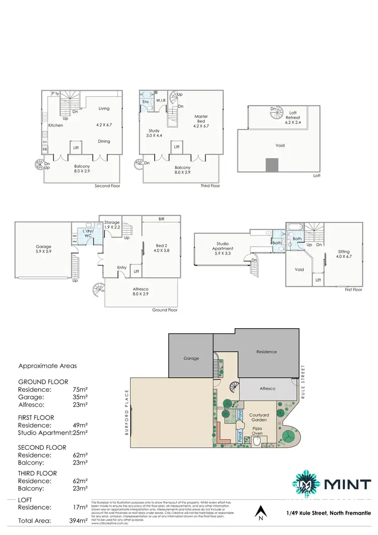 Floorplan of Homely house listing, 1/49 Rule Street, North Fremantle WA 6159