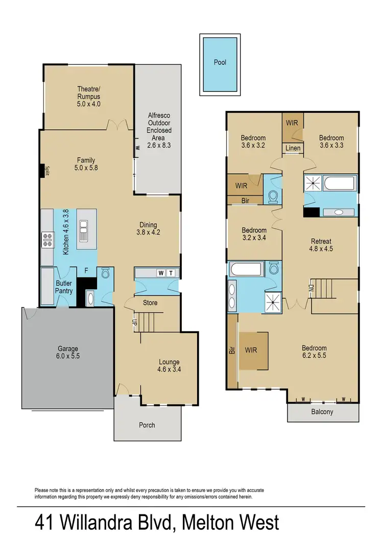 Floorplan of Homely house listing, 41 Willandra Boulevard, Harkness VIC 3337