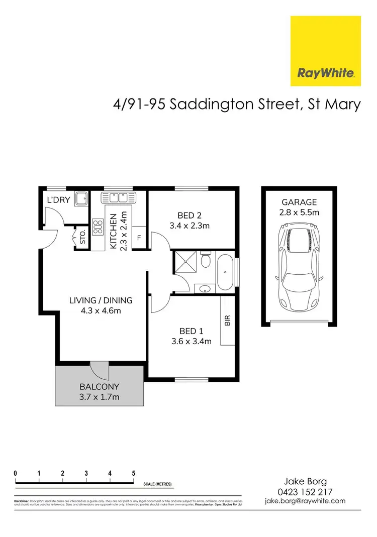Floorplan of Homely unit listing, 4/91 Saddington Street, St Marys NSW 2760