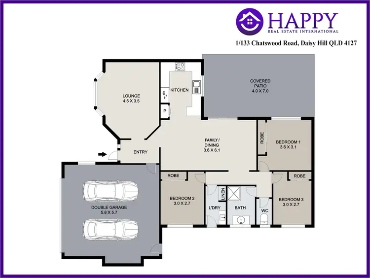 Floorplan of Homely house listing, 1/133 Chatswood Road, Daisy Hill QLD 4127