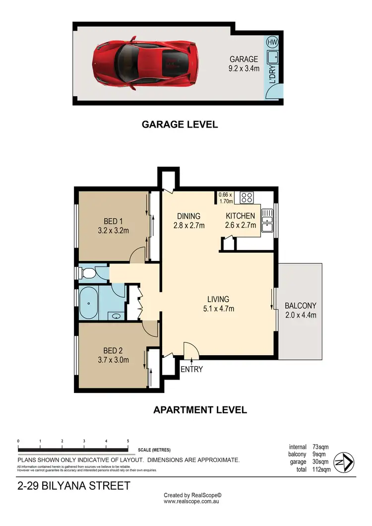 Floorplan of Homely unit listing, 2/29 Bilyana Street, Balmoral QLD 4171