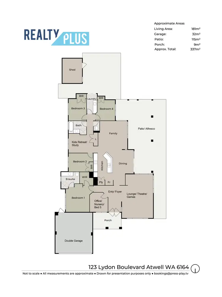 Floorplan of Homely house listing, 123 Lydon Boulevard, Atwell WA 6164