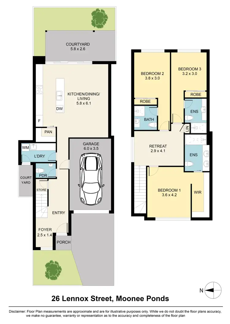 Floorplan of Homely house listing, 26 Lennox Street, Moonee Ponds VIC 3039