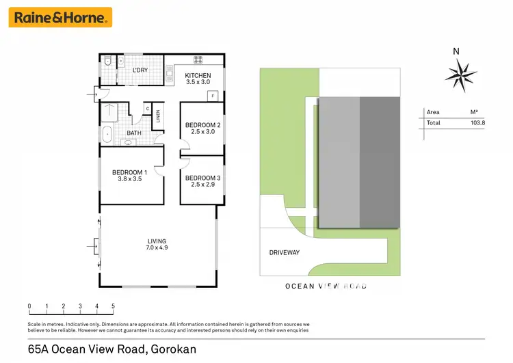 Floorplan of Homely semi-detached listing, 65A Ocean View Road, Gorokan NSW 2263