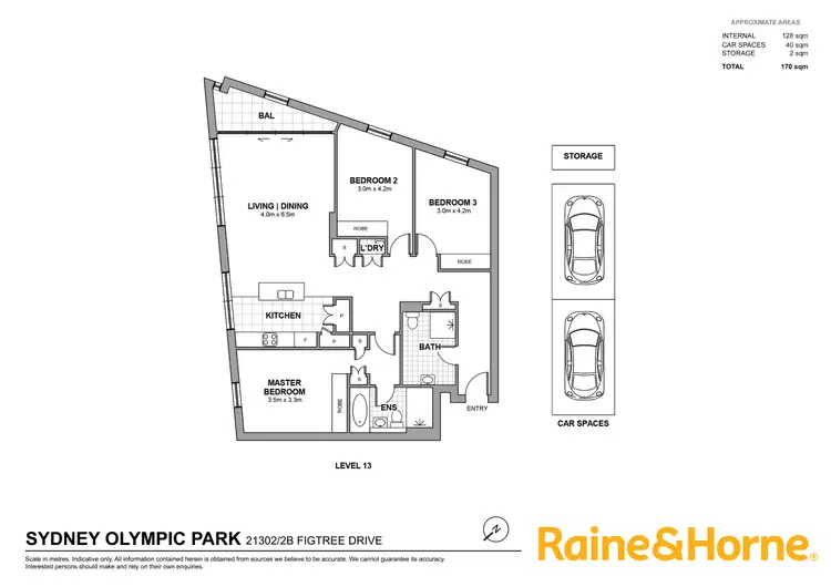 Floorplan of Homely apartment listing, 21302/2B Figtree Drive, Sydney Olympic Park NSW 2127