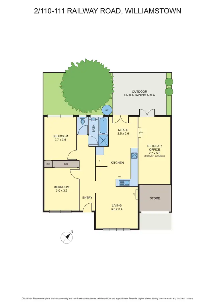 Floorplan of Homely unit listing, 2/110-111 Railway Place, Williamstown VIC 3016