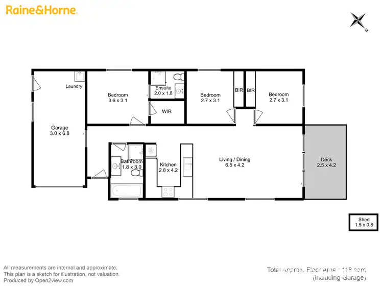 Floorplan of Homely unit listing, 2/24 Heron Crescent, Midway Point TAS 7171