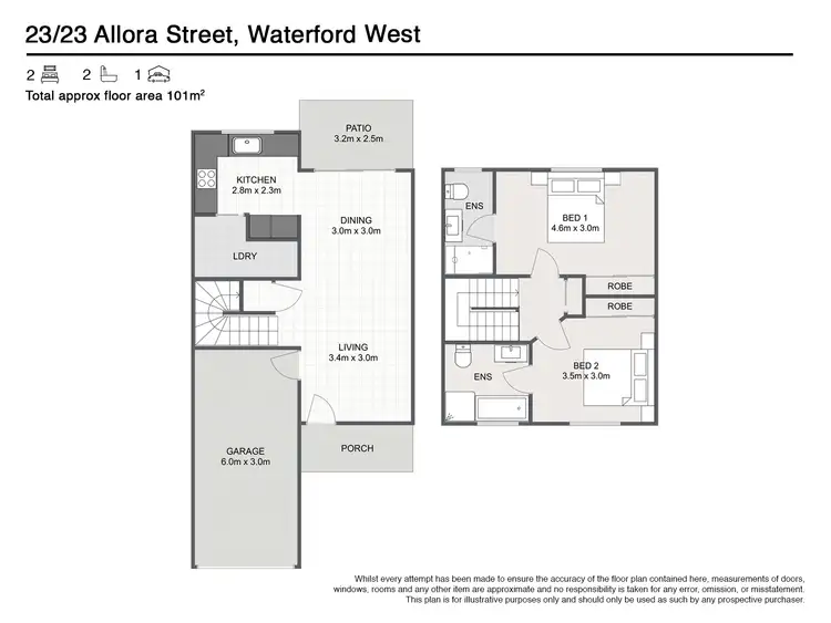 Floorplan of Homely house listing, 23/23 Allora Street, Waterford West QLD 4133
