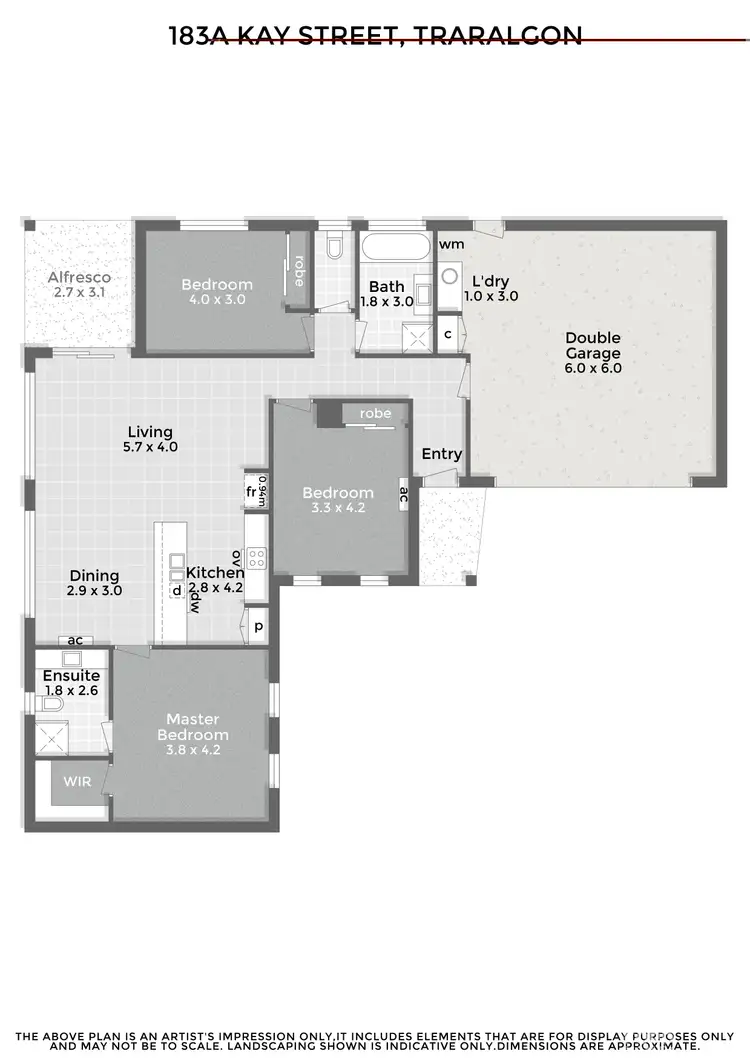 Floorplan of Homely house listing, 183A Kay Street, Traralgon VIC 3844