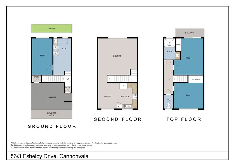 Floorplan of Homely unit listing, 56/3 Eshelby Drive, Cannonvale QLD 4802