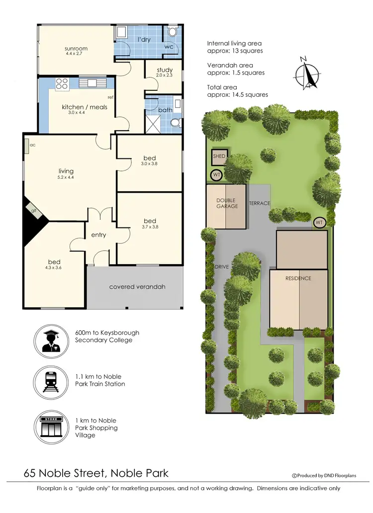 Floorplan of Homely house listing, 65 Noble Street, Noble Park VIC 3174