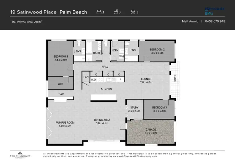 Floorplan of Homely house listing, 19 Satinwood Place, Palm Beach QLD 4221