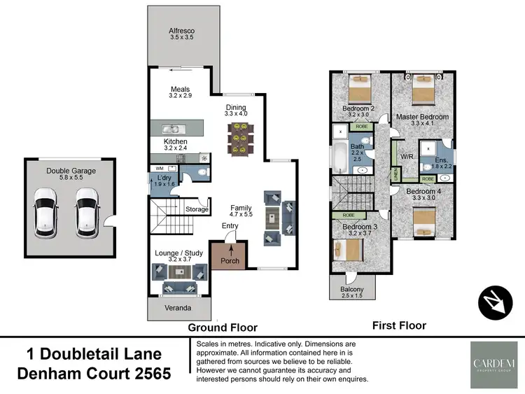 Floorplan of Homely house listing, 1 Doubletail Lane, Denham Court NSW 2565
