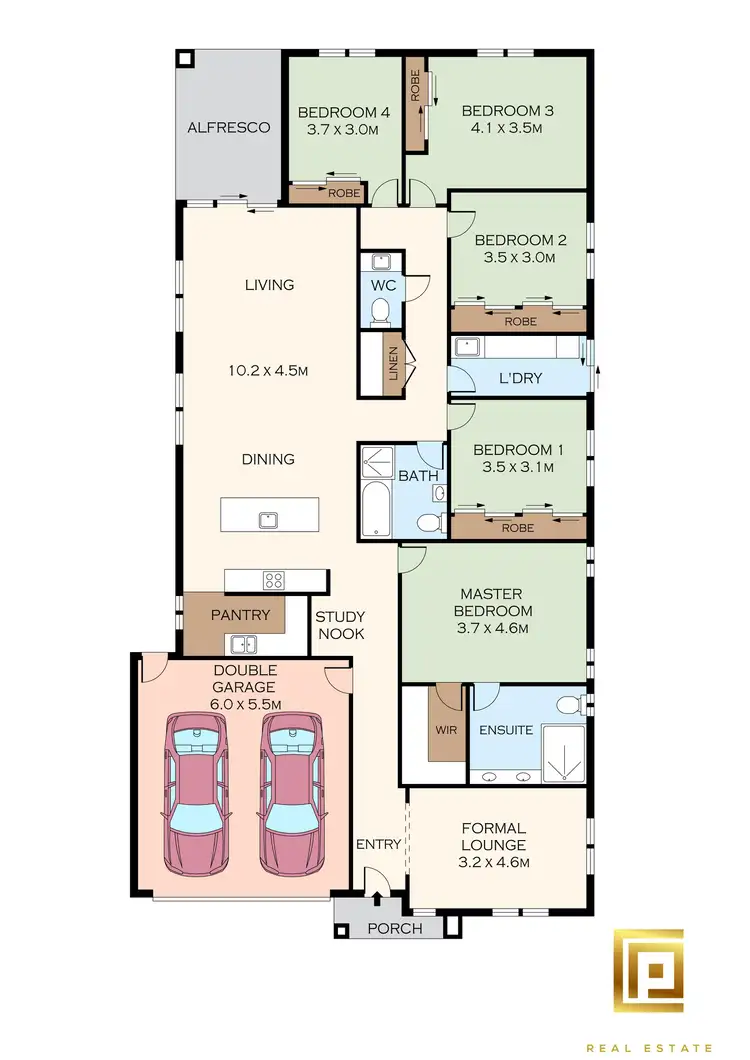Floorplan of Homely house listing, 15 Landmark Road, Weir Views VIC 3338