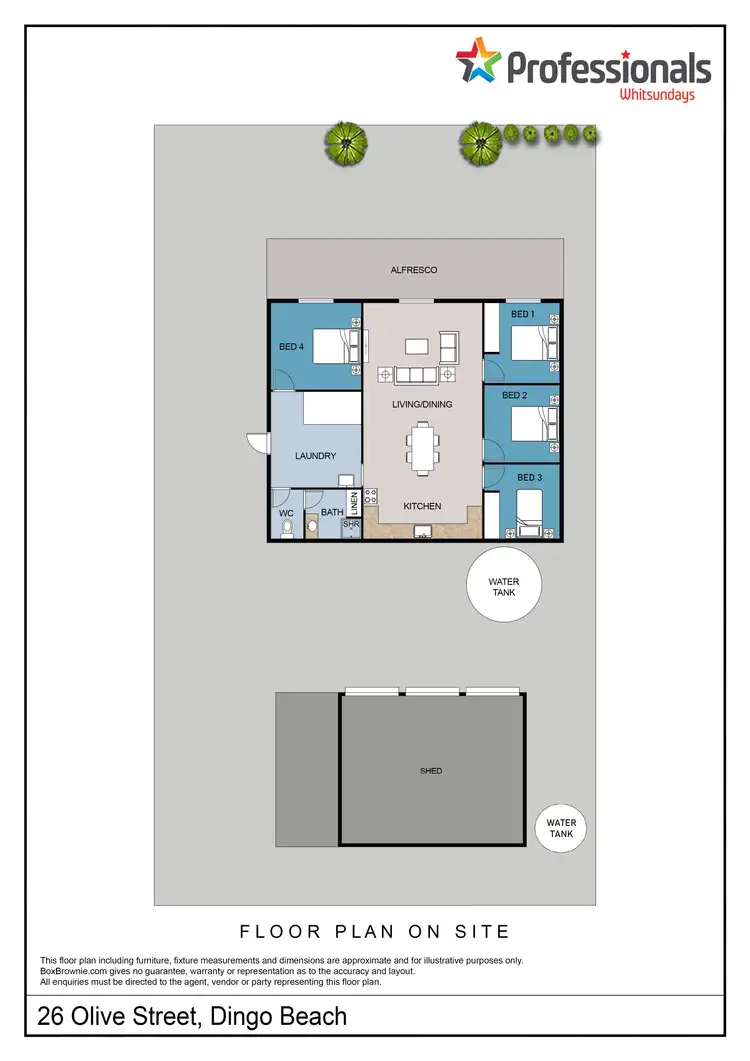 Floorplan of Homely house listing, 26 Olive Street, Dingo Beach QLD 4800