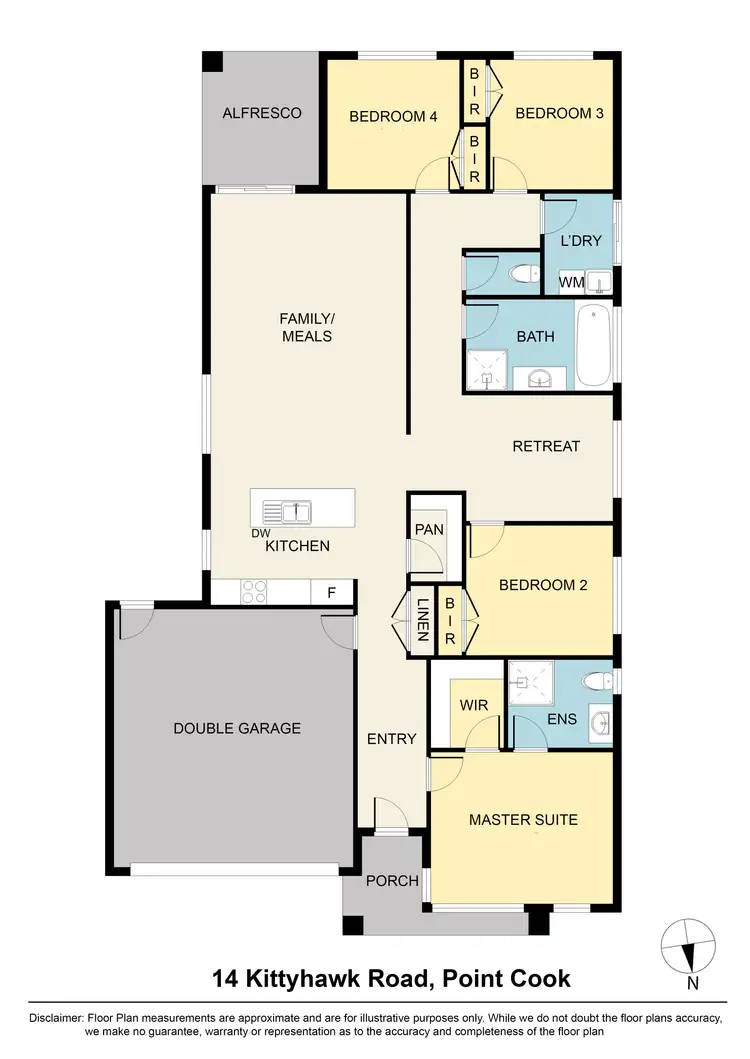 Floorplan of Homely house listing, 14 Kittyhawk Road, Point Cook VIC 3030