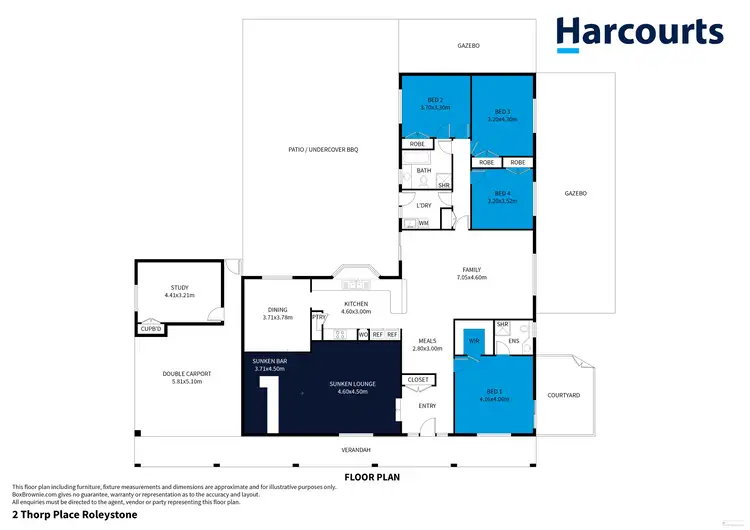 Floorplan of Homely house listing, 2 Thorp Place, Roleystone WA 6111