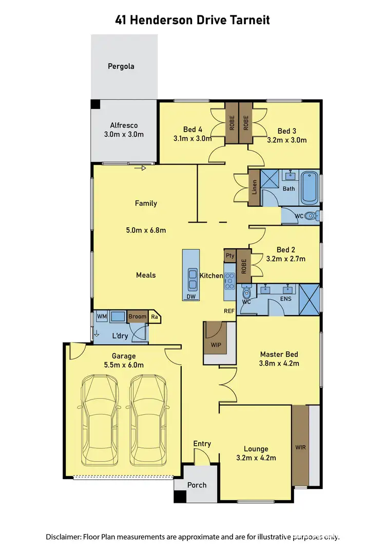 Floorplan of Homely house listing, 41 Henderson Drive, Tarneit VIC 3029