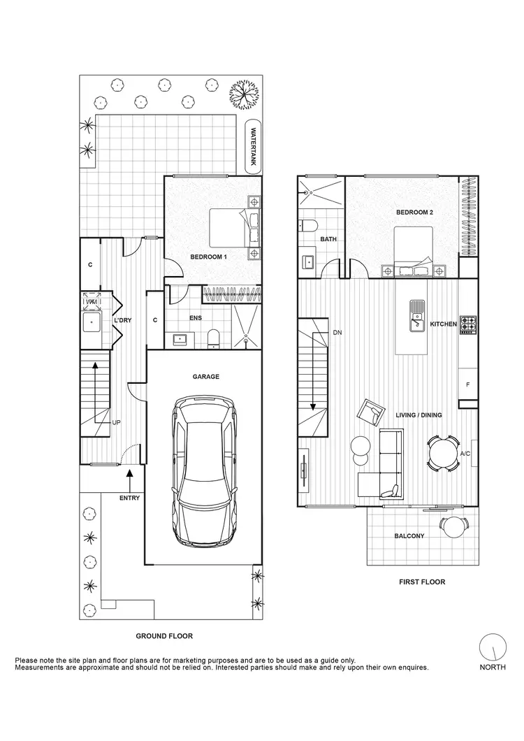 Floorplan of Homely townhouse listing, 104 Quarter Circuit, Springvale VIC 3171